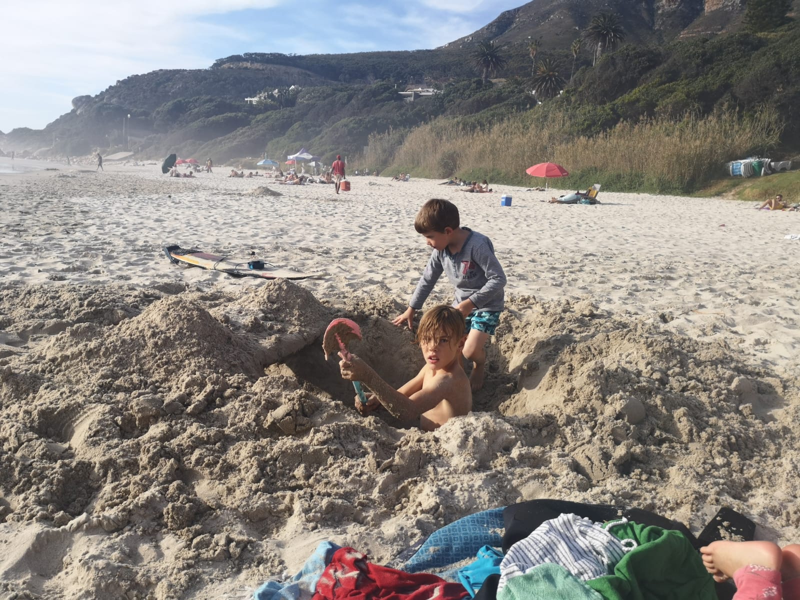 Llundudno Beach Children Sand Play