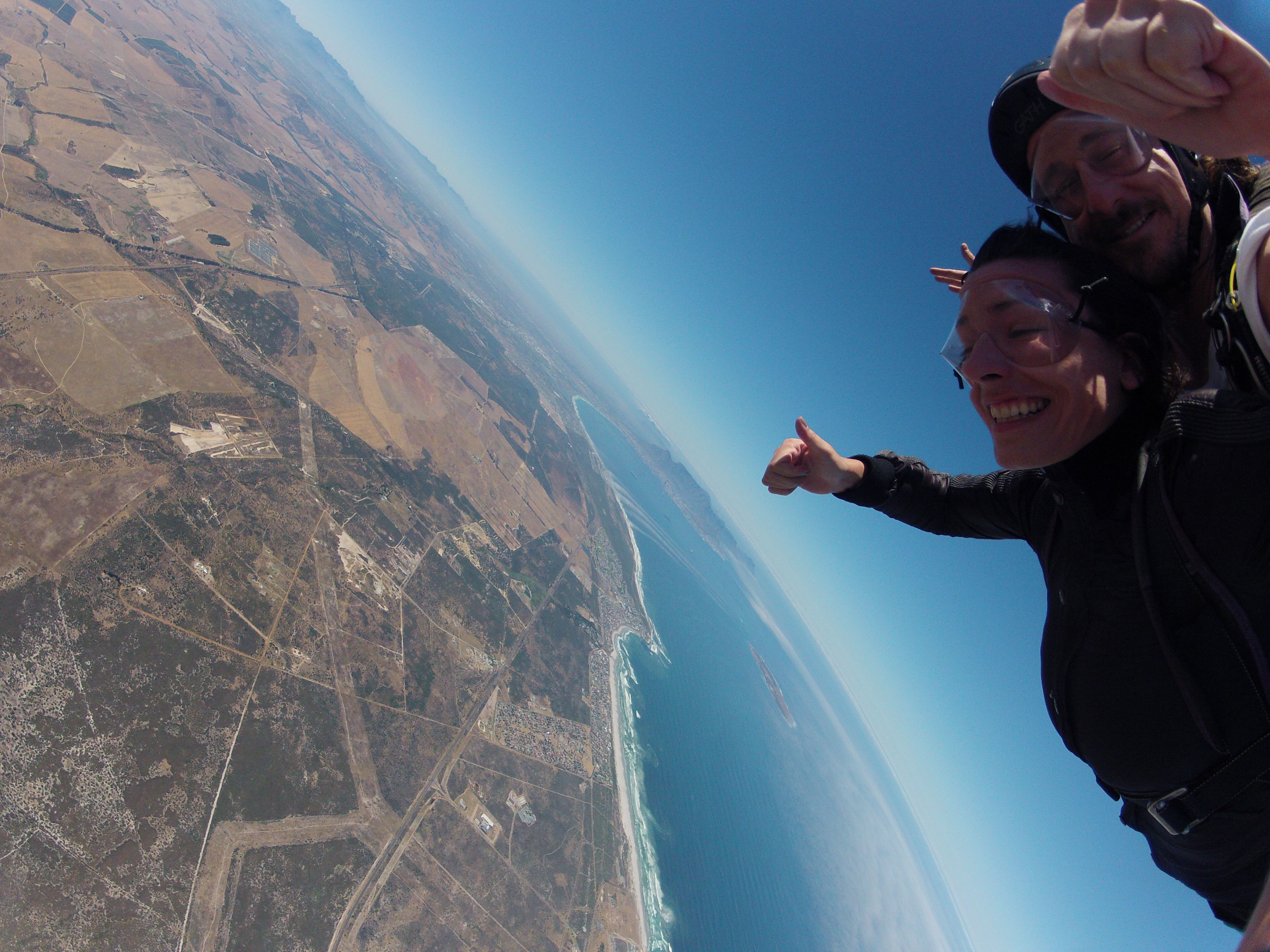 Skydive Cape Town View during skydive