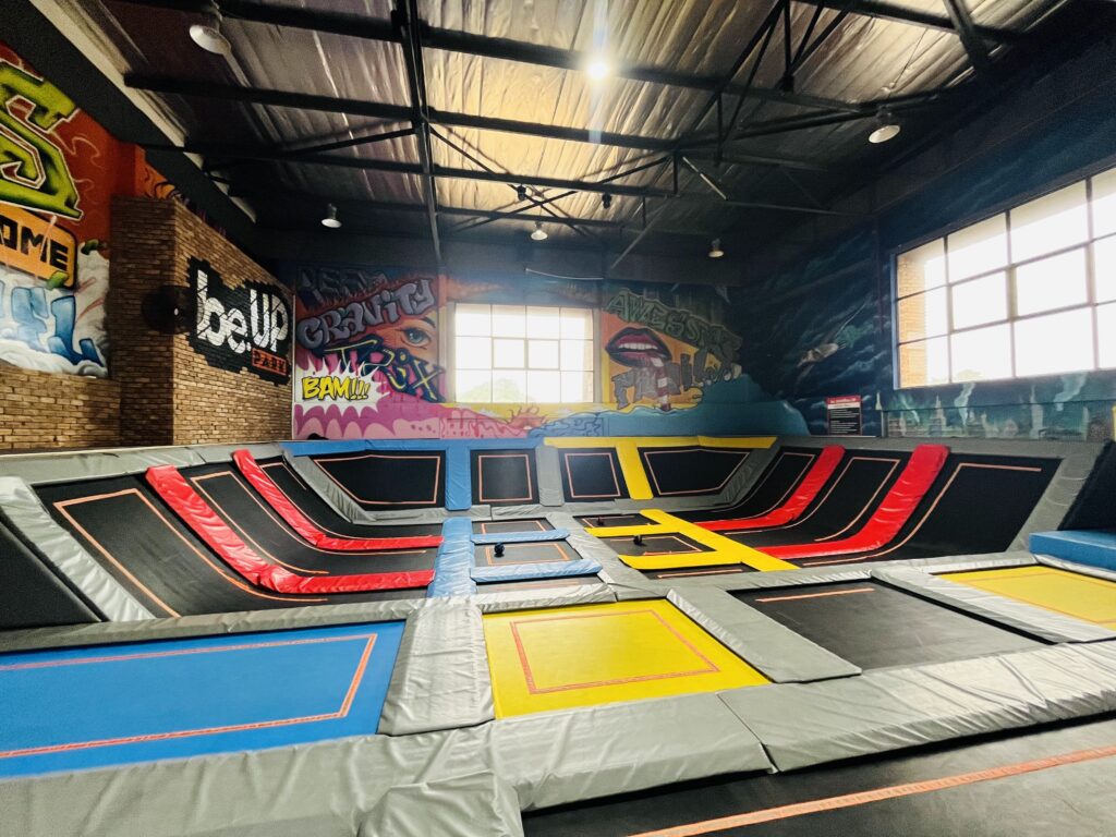 be.UP Park Trampoline Zone Overview