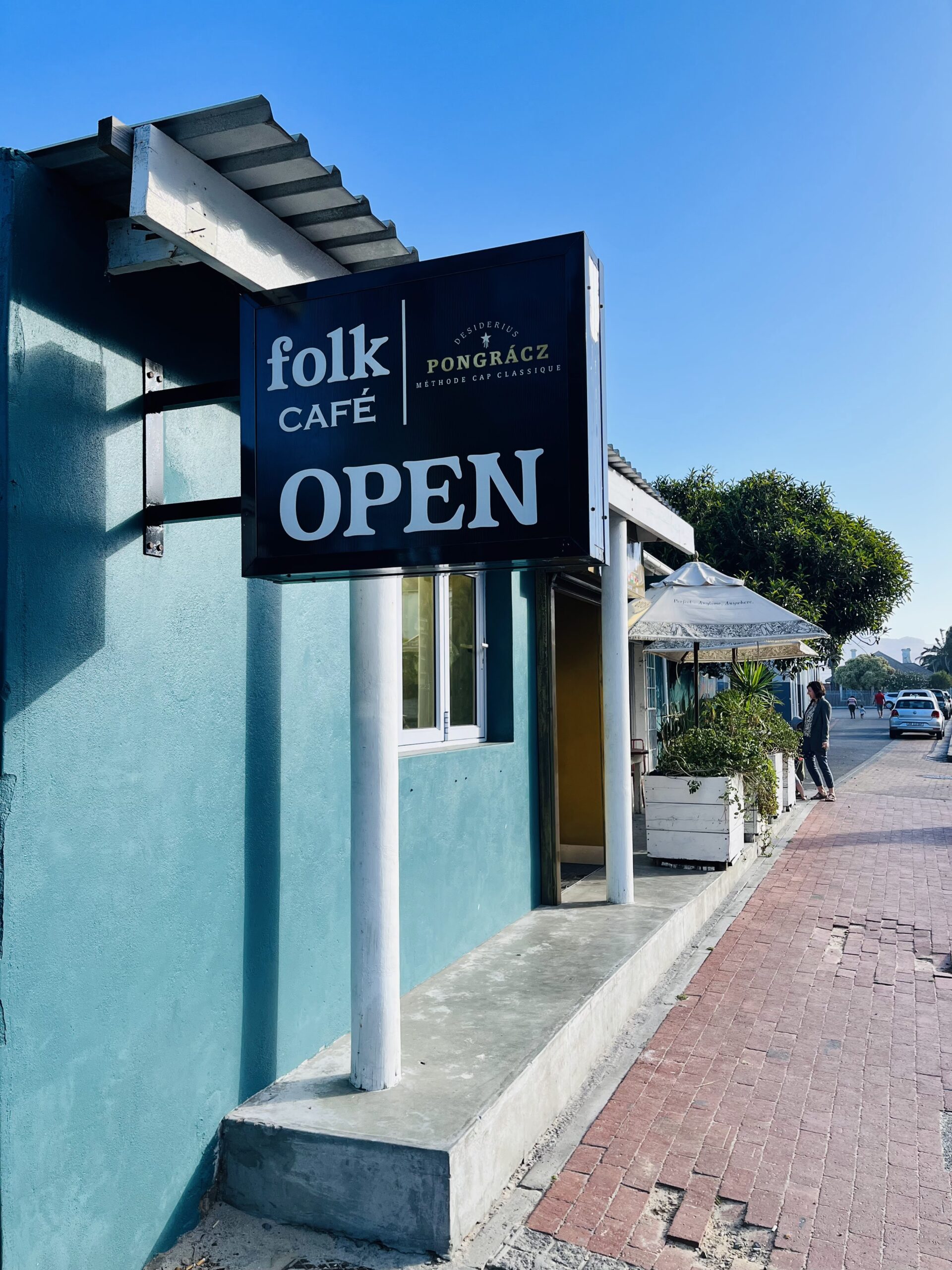 Folk Cafe Open Sign