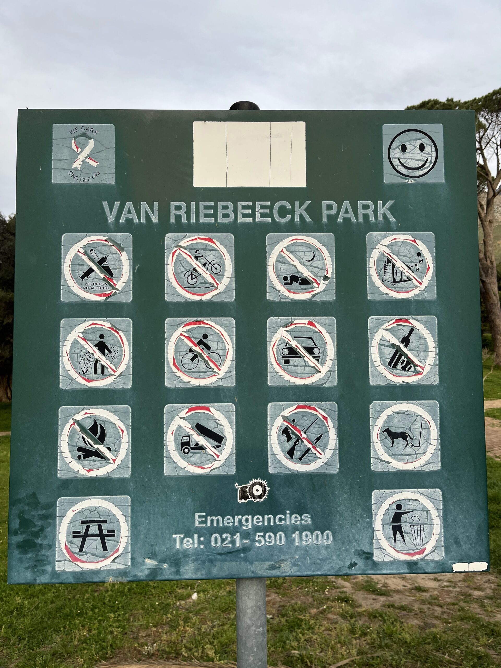 Van Riebeeck Park Sign