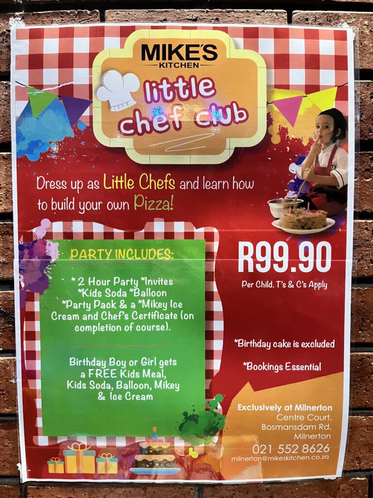 Mike's Kitchen Little Chef Club