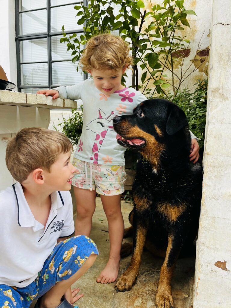 Starke Brews Kids with dog