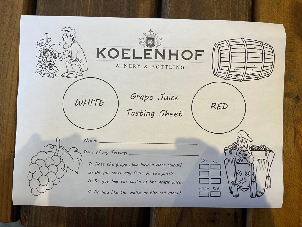 Koelenhof Kiddies Tasting