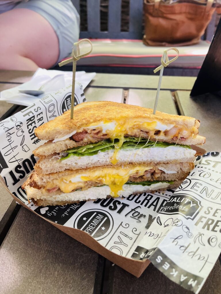 Picnic Cafe and Deli club sandwich
