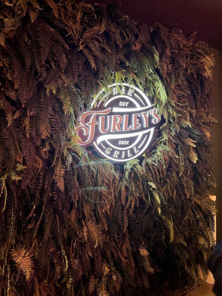 Furley's light up sign