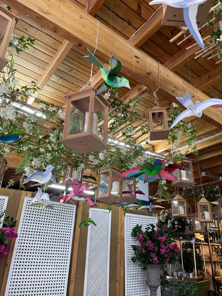Flower Cafe Ceiling Decoration