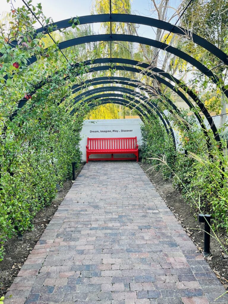 Spier Elemental Garden Red Bench