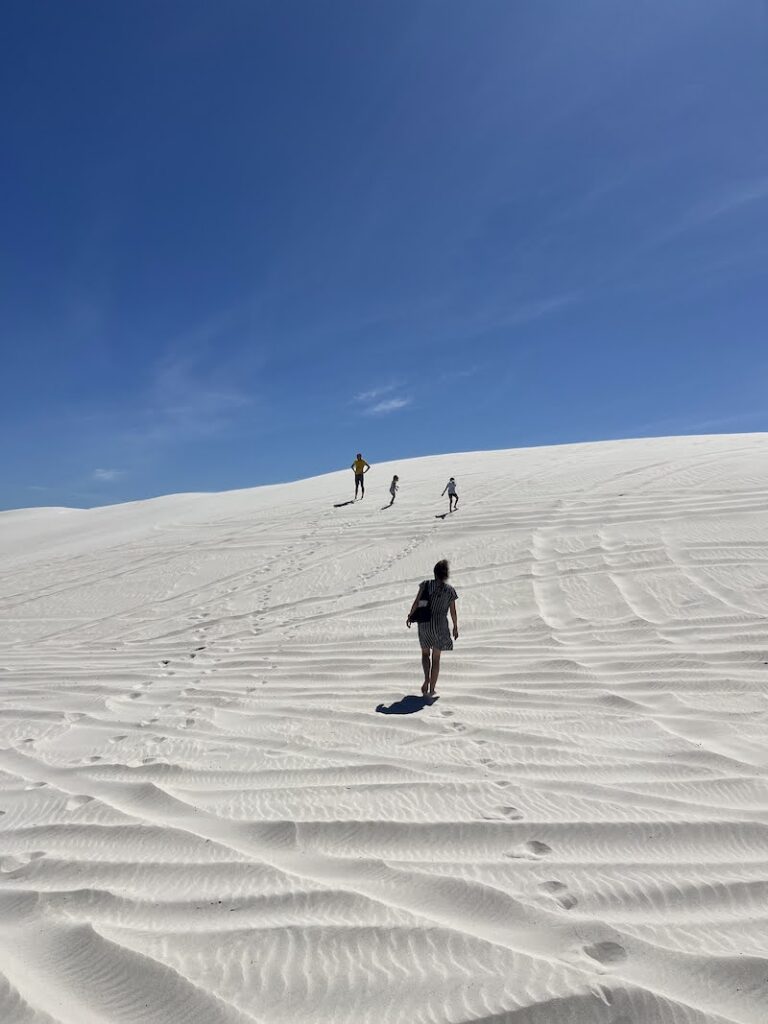 Atlantis Dunes Walking up the dunes