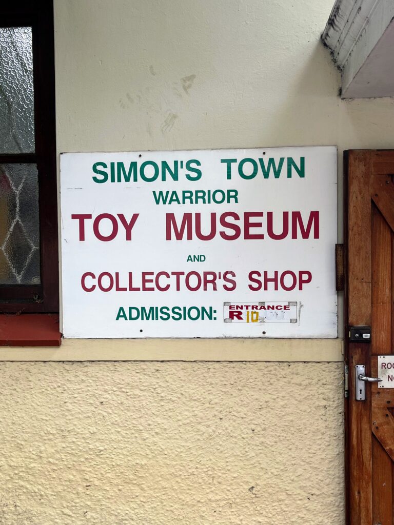 Warrior Toy Museum Admission Sign
