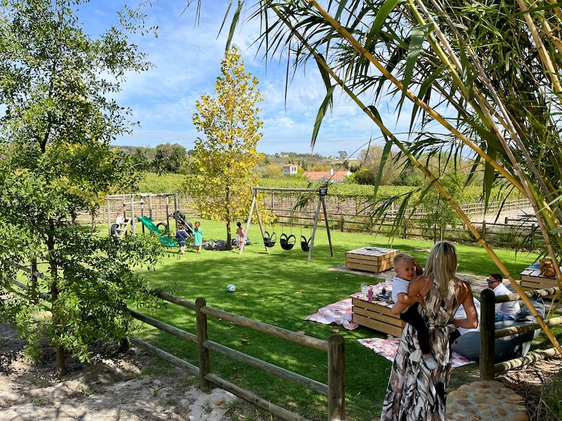 Pink Valley Wines Play area with picnic stations