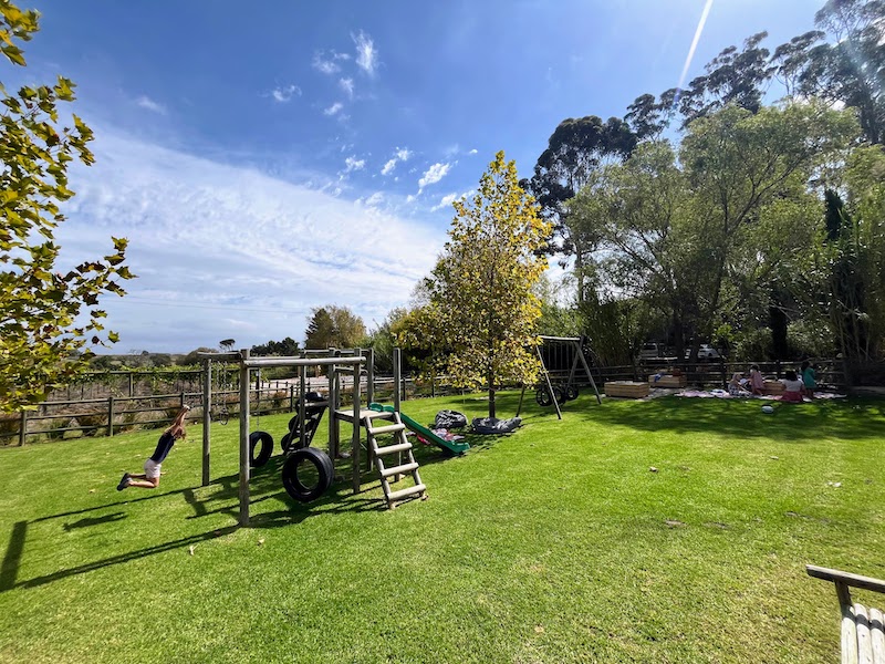 Pink Valley Wines Playground with big lawn